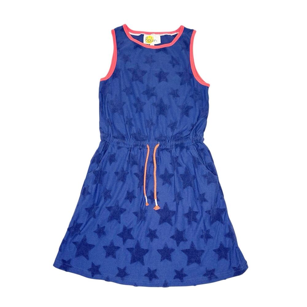 Boden Stars Print Sleeveless Dress Size 8-9Y